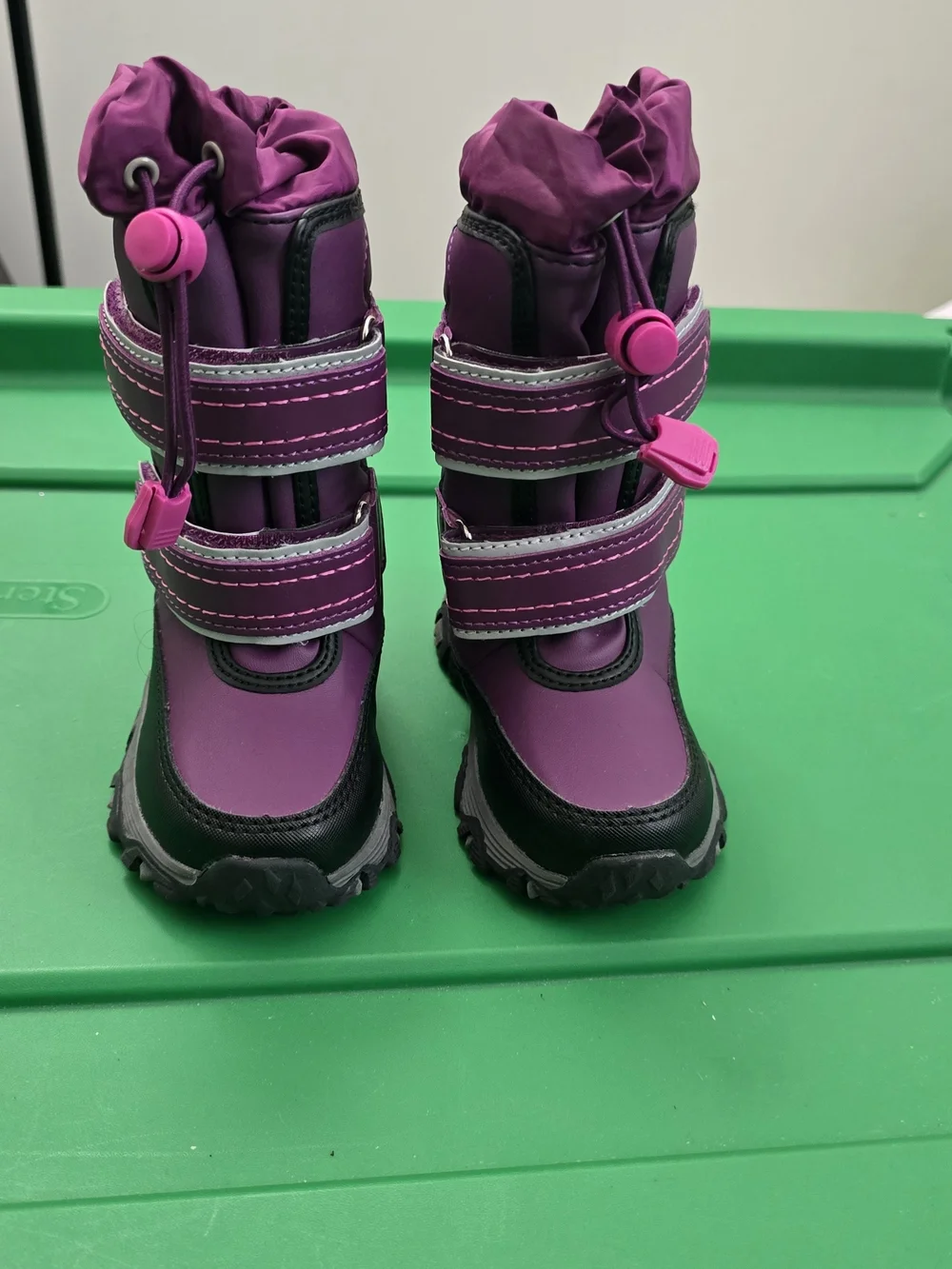 Lands' End Baby/Toddler Purple Winter Snow Boots